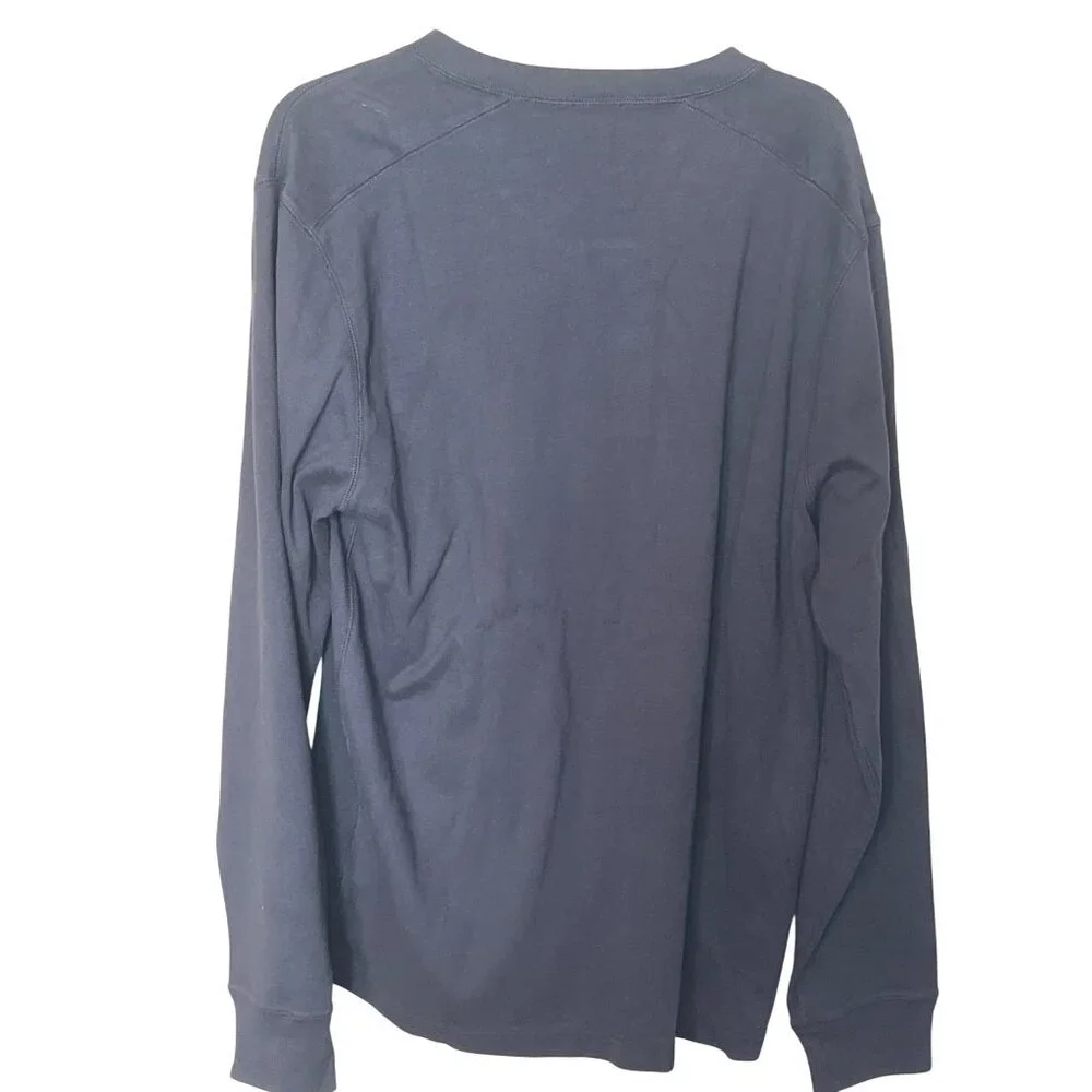J. Crew Navy Long Sleeve Henley Shirt